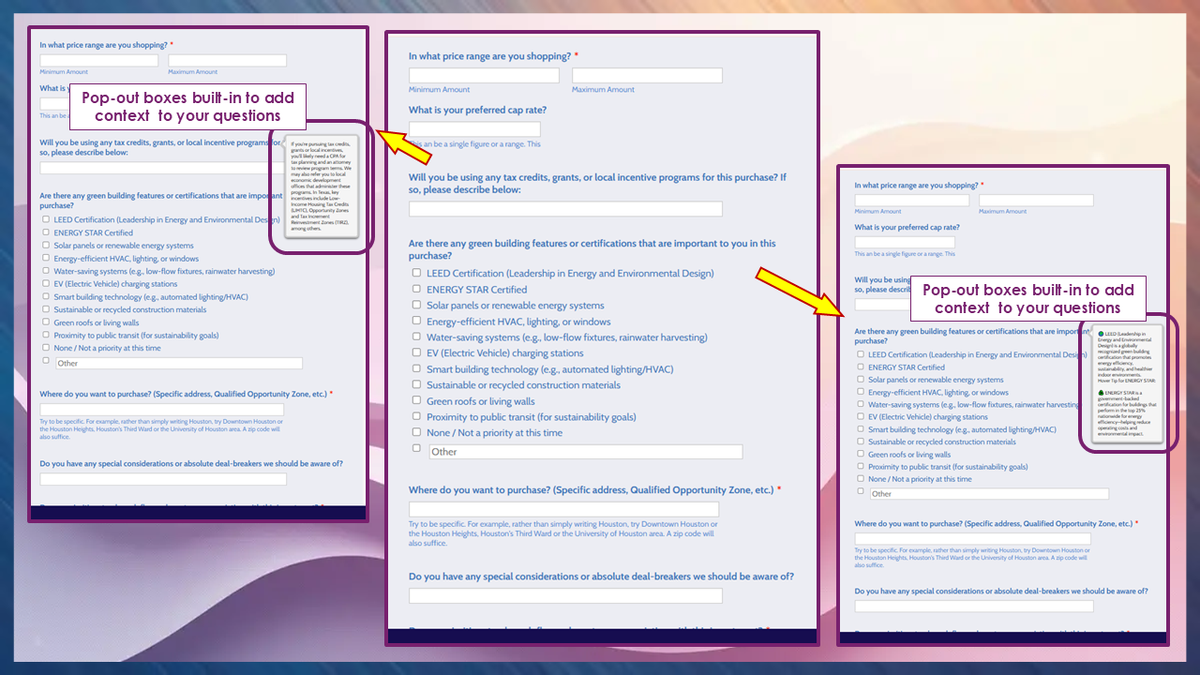 CRE Buyer Client Intake Form